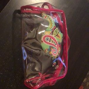 Clear cosmetic bag